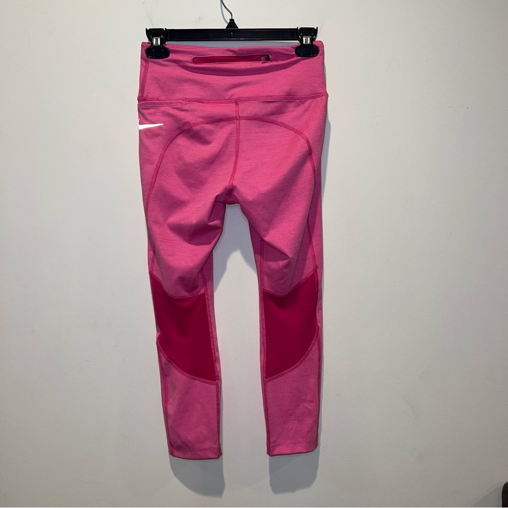 Nike Women’s Small Pink Capri Epic Fast Leggings Training Dri-Fit NWT Pockets - Picture 2 of 11
